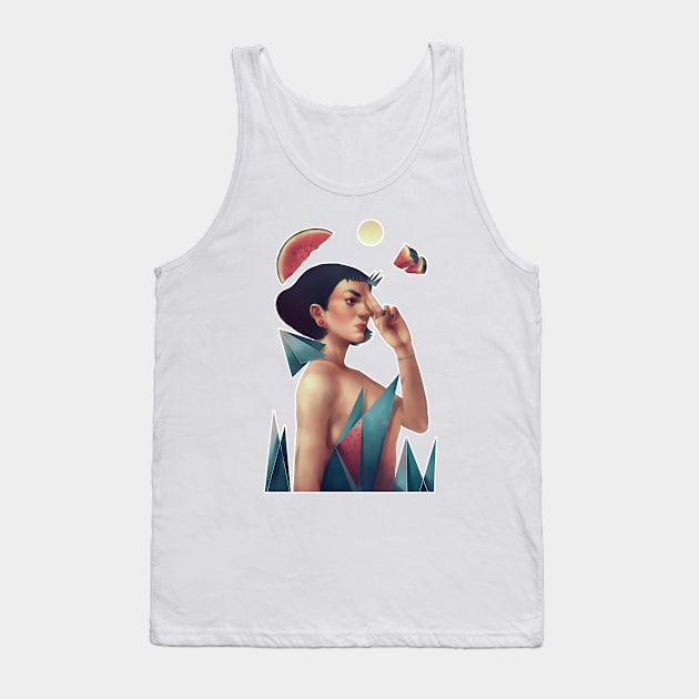 Water the Melon Tank Top by andrahilde